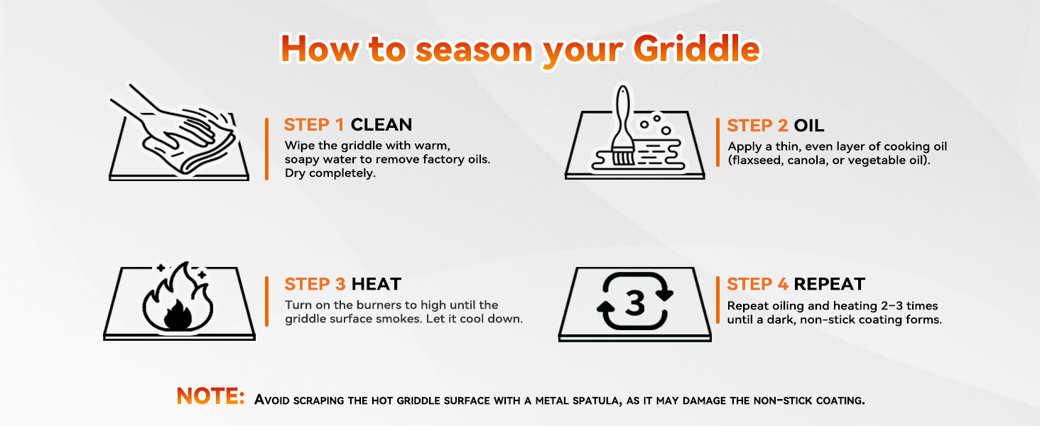 flat top griddle for outdoor grill