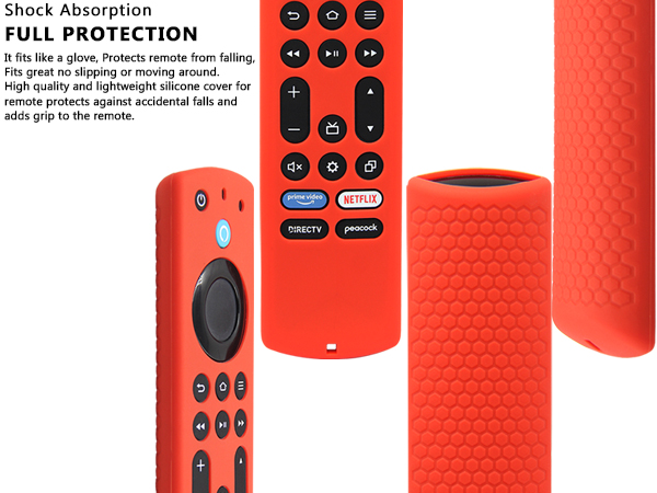 fire tv stick 4k remote cover skin case