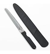 Uniquely Curved Metal Nail File [ Made in Japan ] Premium Handcrafted Diamond Nail Filer