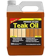 STAR BRITE Premium Golden Teak Oil - Sealer, Preserver, &amp; Finish for Outdoor Teak &amp; Other Fine Wo...