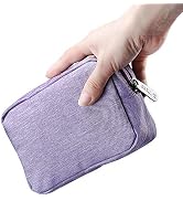 E-Tree Small Makeup Bag, Cosmetic Toiletry Skin Care Make up Little Items Pouch for Purse, Zipper...