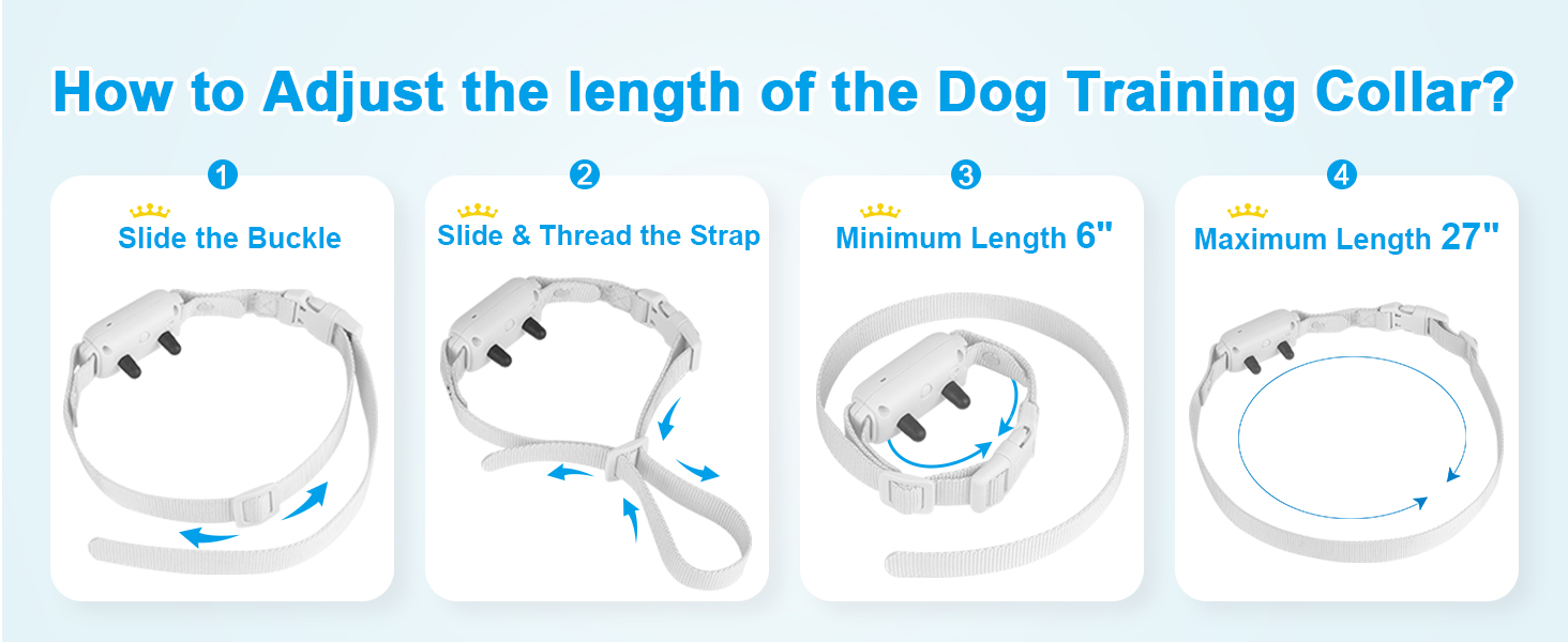 How to adjust the collar strap
