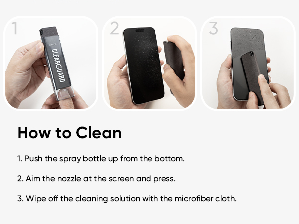 FLOLAB Clear Guard screen cleaner 20 ml Grey