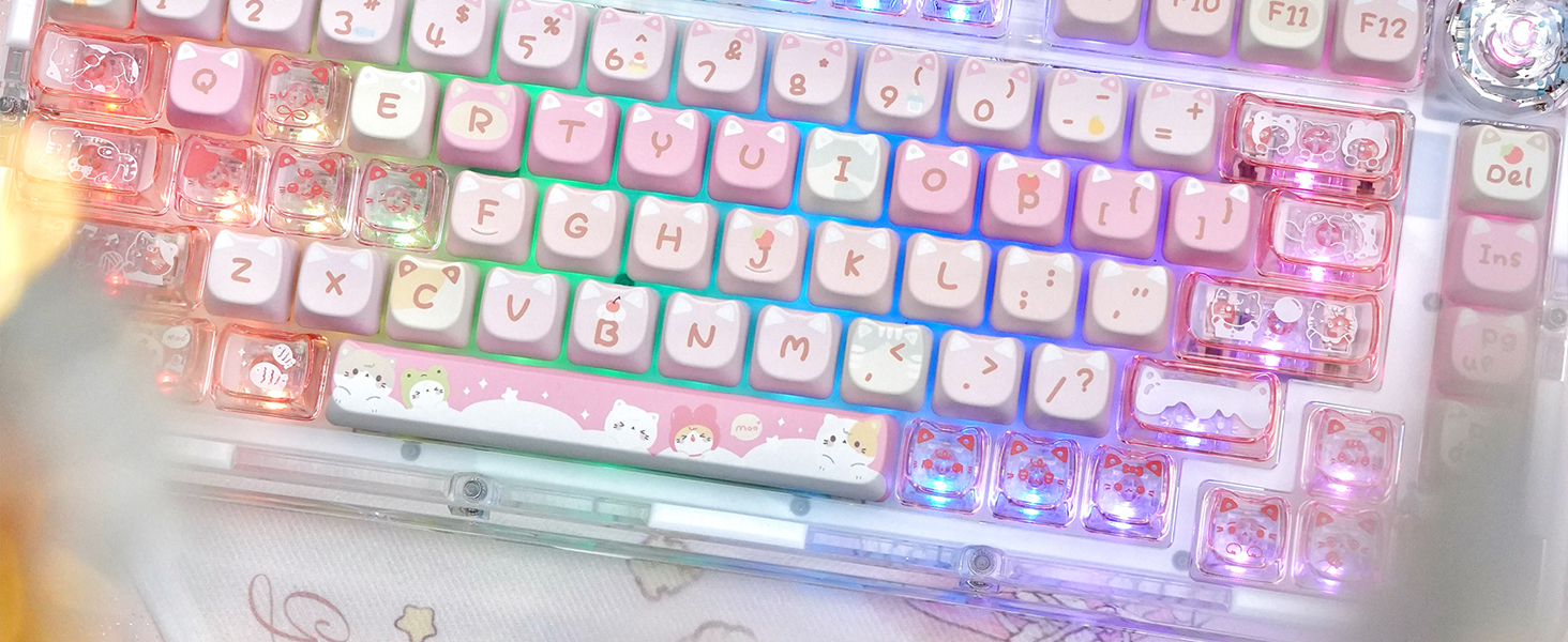 Crystal Jelly Keycaps