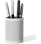 HighHerz Aesthetic Pen Holder For Desk, Modern Silicone Pencil Holder, Stylish Office Desk Decor,...