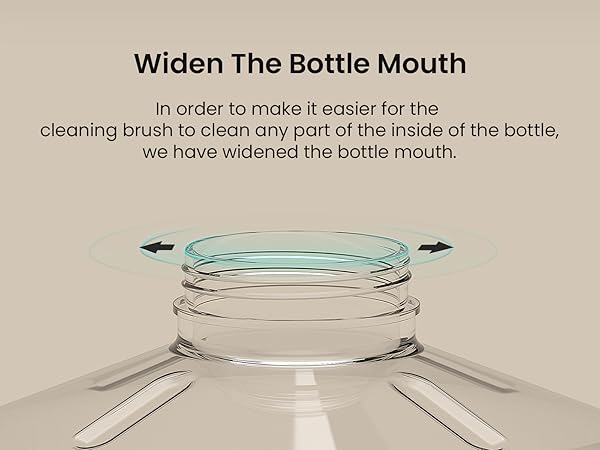 Widen Bottle Mouth
