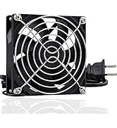 GDSTIME AXIAL 9225, New Muffin Fan, 110V 115V 120V 220V 240V AC 90mm 92mm Fan, for DIY Cooling Ve...