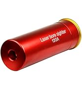 12GA Red Dot Laser Bore Sight in-Chamber Cartridge Laser Bore Sighter with Two Sets Batteries