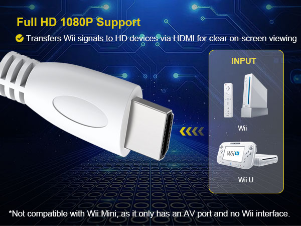 wii2hdmi wii adapter hdmi for smart tv wii cord to hdmi wii converter to hdmi cable component cable