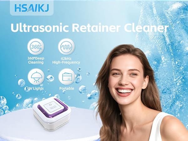 retainer ultrasonic cleaner dental appliance cleaner sonic cleaner for retainers dental cleaning pod