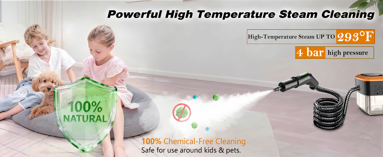 100% Chemical-Free Cleaning