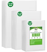 Syntus Vacuum Sealer Bags, 150 Gallon 11" x 16" and Quart 8" x 12" and Pint 6" x 10" Commercial G...