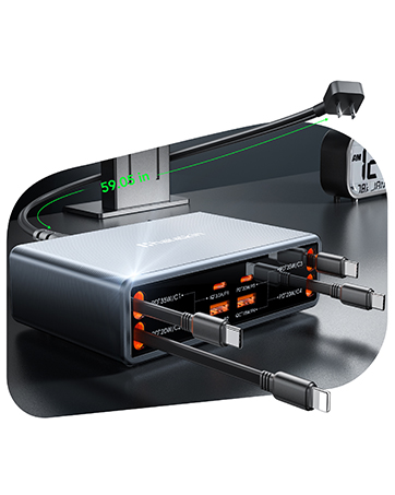 8 in 1 105w charging station