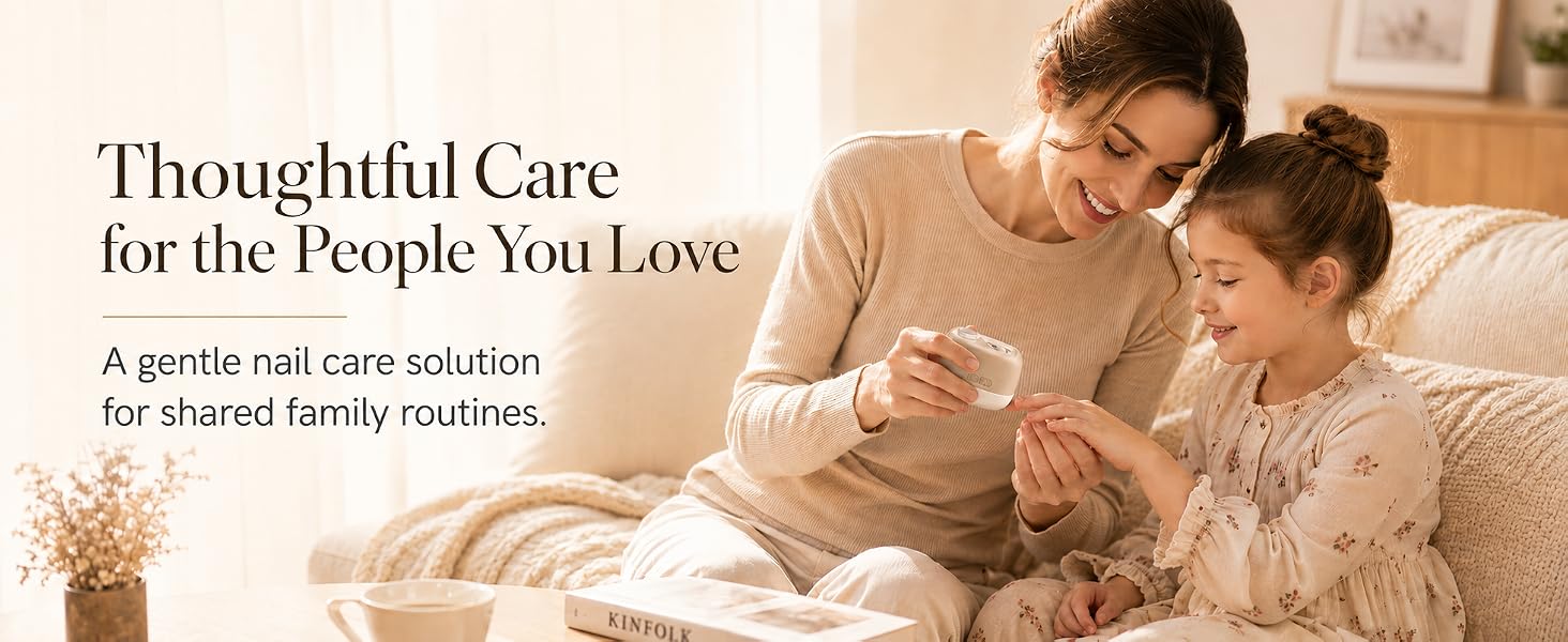 A gentle nail care solution for shared family routines.