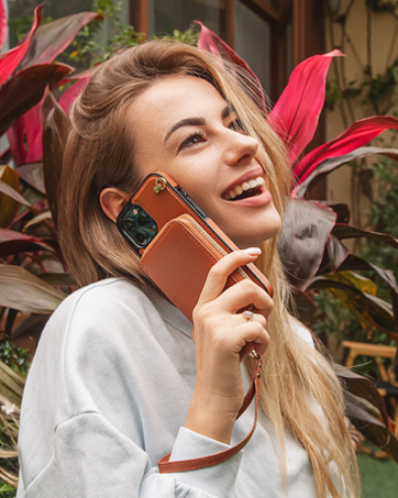 Multi-slots crossbody wallet case