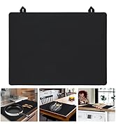 Stove Top Covers,28.5" × 20.5"Fold Glass Stove Top Cover,Heat Resistant Glass Top Protect Electri...