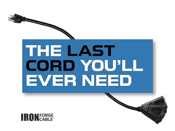 Black Single Extension Cord