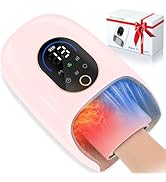 KingPavonini Hand Massager with Heat and Compression, Wrist Heating &amp; Air-Compression, Palm Rolli...