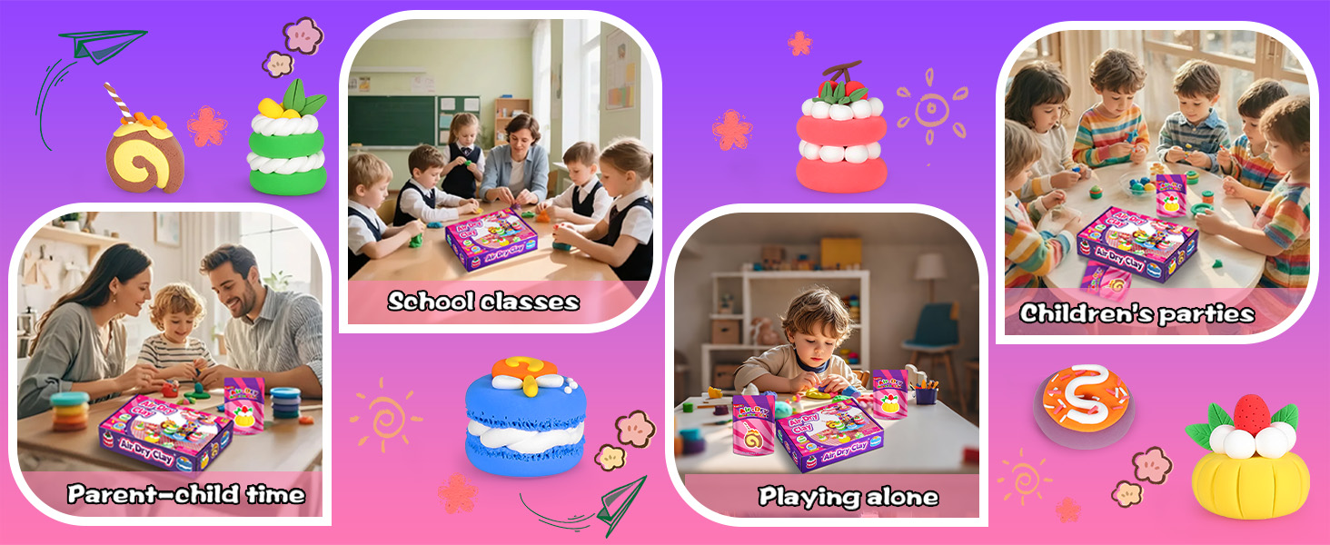 this air dry clay kit is perfect for kids!