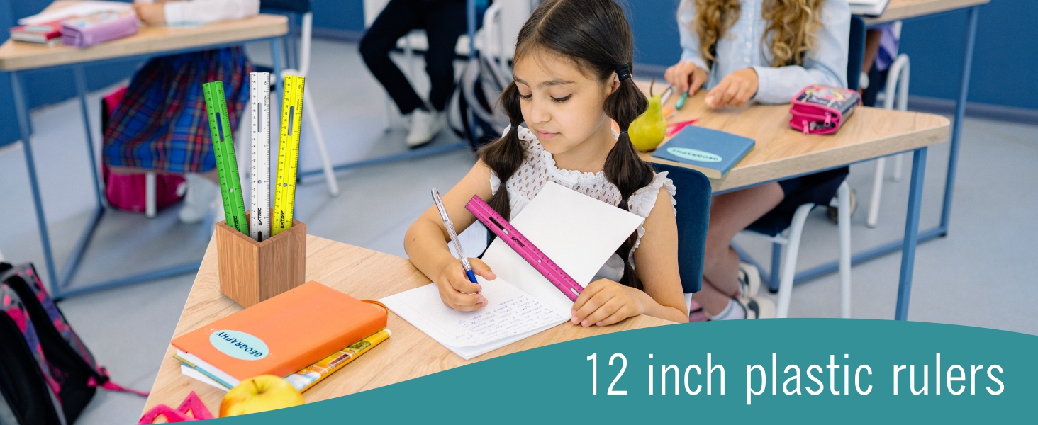 ruler 12 inch clear plastic ruler rulers bulk for classroom