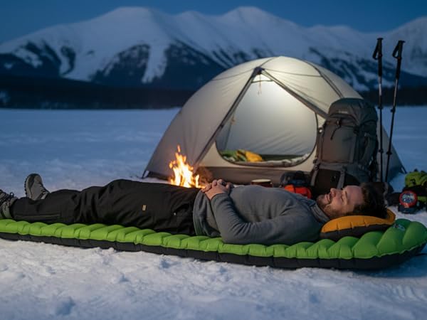 Wake Up Energized After A Snowy Camp, Knowing The Heavy-duty Insulation Kept You Truly Warm.