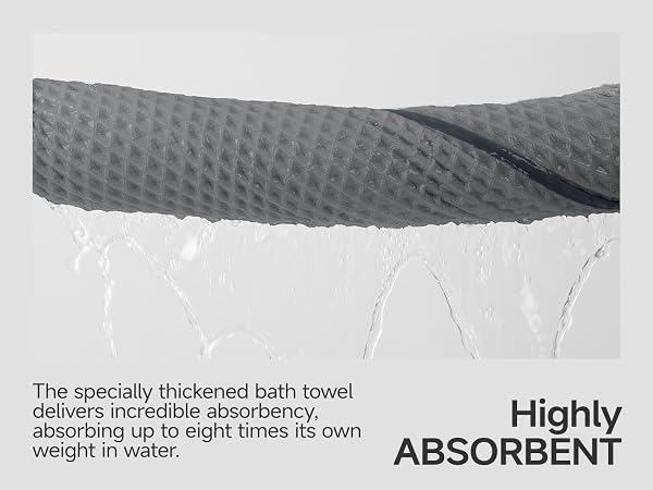 waffle wave bath towels