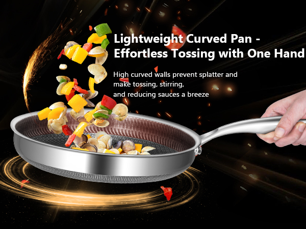 12 inch frying pan with lid all clad wok non toxic non stick frying pans small nonstick frying pan 