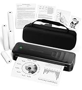 TATTMUSE Portable Printers Wireless for Travel, Bluetooth Inkless Thermal Printer Support 8.5" X ...