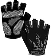 MOREOK Cycling Gloves Bike Gloves for Men/Women-[5MM Gel Pad] Biking Gloves Half Finger Road Bike...