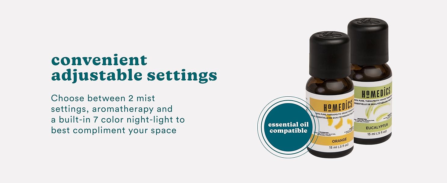 two bottles of essential oil