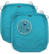 SUNROX FadeShield Outdoor Cushion Covers Replacement 24x24x4 Inch, Set of 2, Water-, Stain-, UV F...