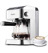 olayks. Espresso Machine 20 Bar, Brush Stainless Steel Espresso Maker with Milk Frother Steam Wan...