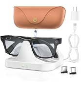 2-in-1 Magnetic Charging Dock for Ray-Ban Meta Glasses with 15W Adapter | for Wayfarer/Skyler/Sci...