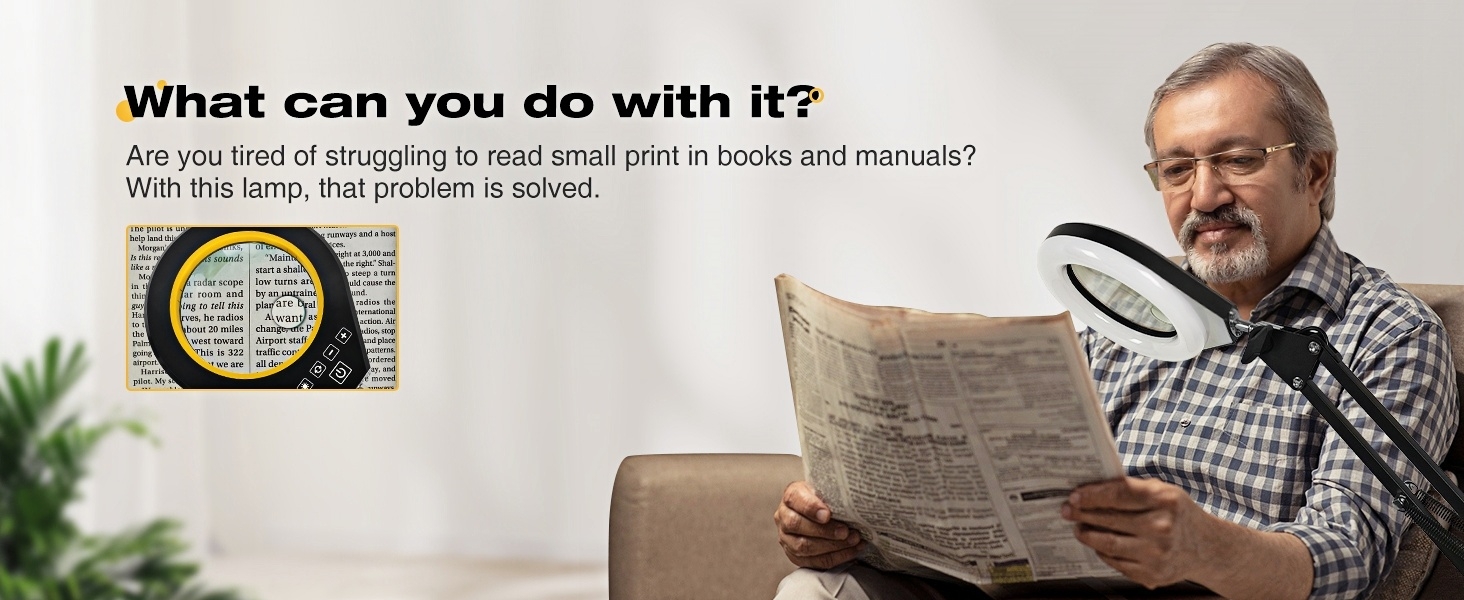 lighted magnifying glass