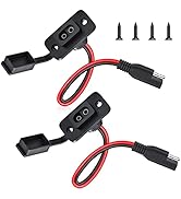 ELECTOP Rectangular SAE Connector Power Socket Sidewall Port, Weatherproof SAE Quick Connector So...