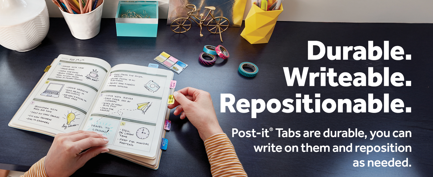 Durable. Writeable. Repositionable.