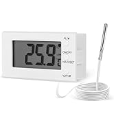 LXSZRPH Digital Oven Thermometer -58°F to 572°F/-50°C-300°C, Thermometer with Probe, High Low Tem...