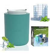 Silicone Ice Cube Trays An ice bucket, Built in water cup, 2-in-1 Mini Ice Cube Molds Bring a str...