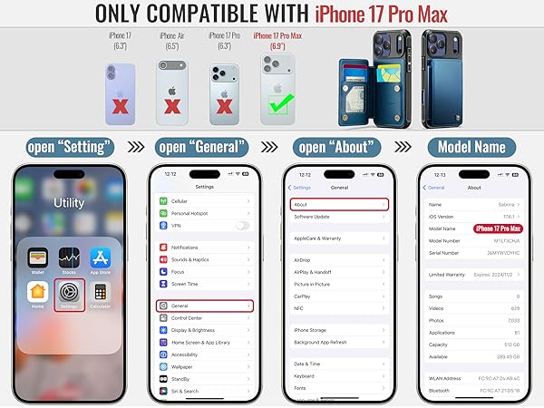 iPhone 17 promax wallet case