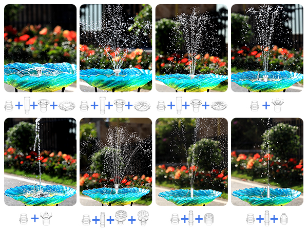 solar powered bird bath fountain