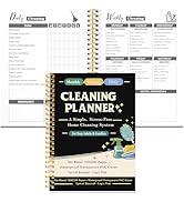 Cleaning Planner &amp; Chore Checklist Organizer – Monthly Weekly Daily Cleaning Schedule Notebook, N...