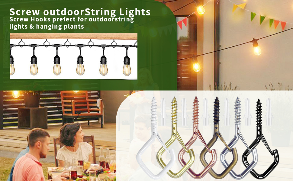 Six colors Eye Screw Hooks
