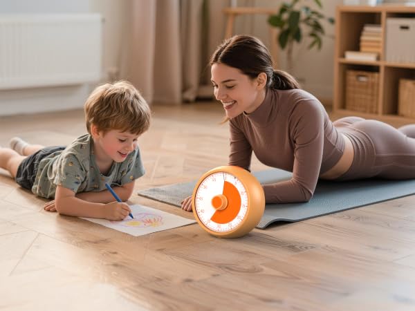  the noiseless shrinking colored disk helps kids visualize time passing