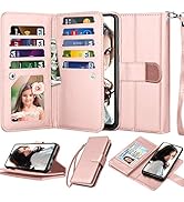 Njjex Wallet Case For Samsung Galaxy A10E, For 5.8" Galaxy A10e Case,[9 Card Slots] PU Leather Cr...