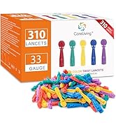 CareLiving Blood Lancets for Diabetes Testing - 33 Gauge Diabetic Lancets for Blood Testing and G...