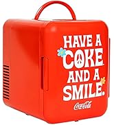 Coca-Cola Smile 1971 Series 4L Portable Cooler/Warmer, Compact Personal Travel Fridge for Snacks ...