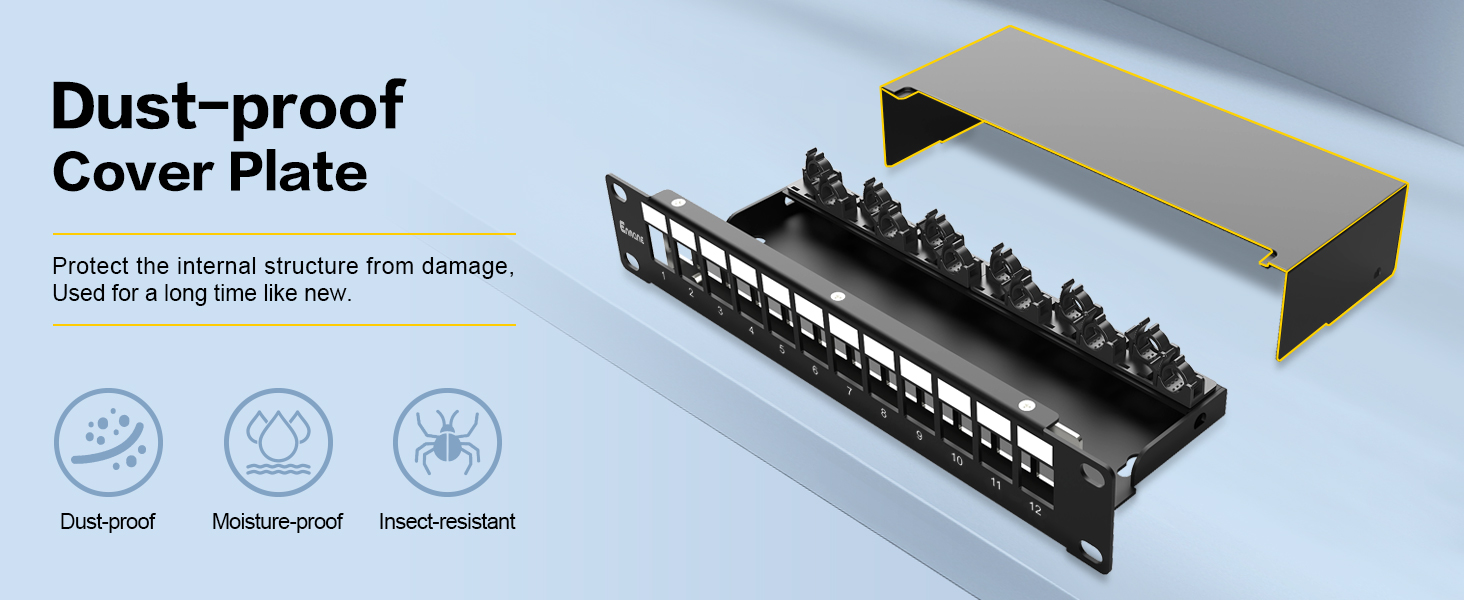 12port blank keystone patch panel