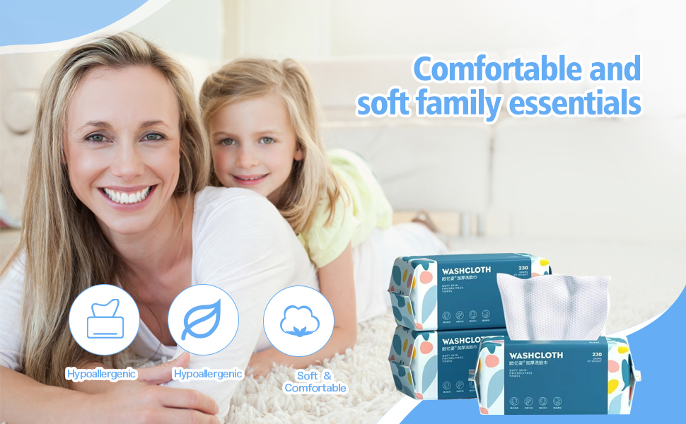 Disposable Face Towel,Thickening Ultra Soft Washcloths