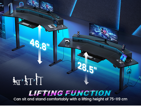 standing gaming desk