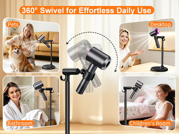 Hands Free Hair Dryer Holder